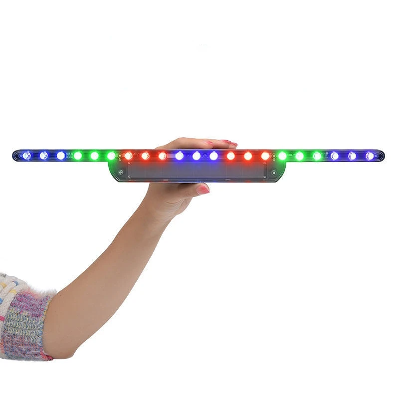 

Предупреждающий фонарь на солнечной батарее, Автомобильный светодиодный стробоскоп с высоким креплением, стоп светильник, предупреждающи...