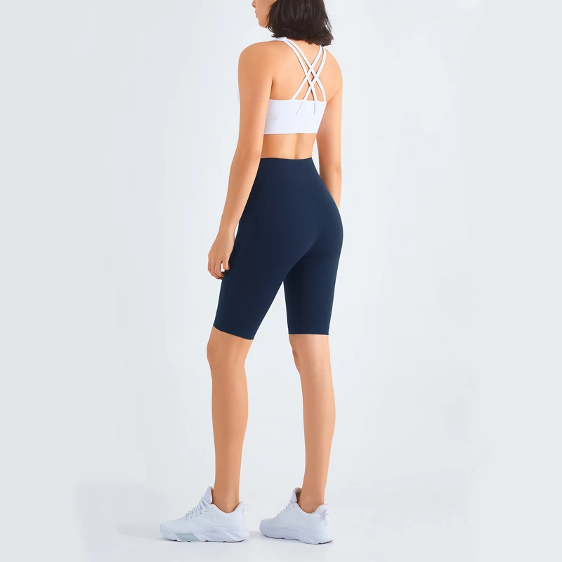 Lulu Yoga Fitness Sports Bra Cropped Woman Naked Video Backless Underwear Gym Top Tank Top Female Clothing Breathable Sexy Vests