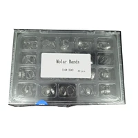 hot sale 80pcsbox dental orthodontic bands with buccal tube for 1st molar roth mbt 022