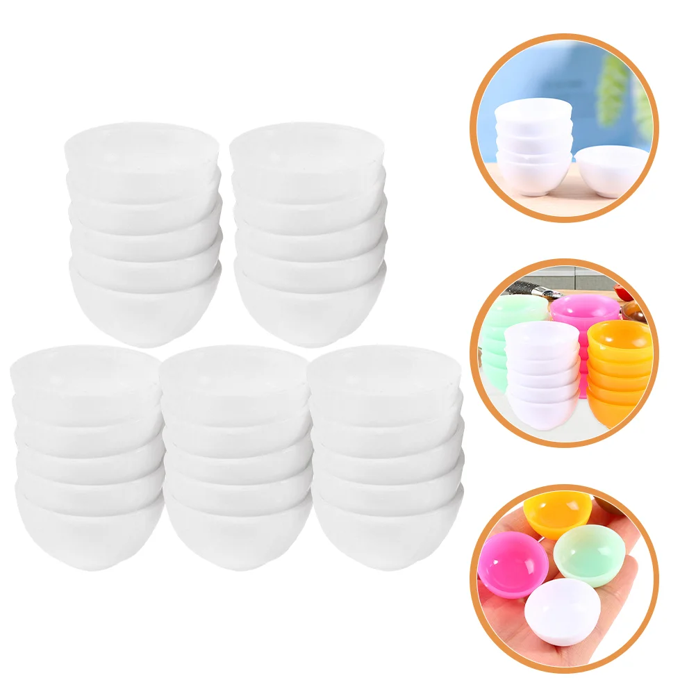 

25pcs Miniatures Bowls Mini Bowls Kitchen Pretend Play Mini House Accessories