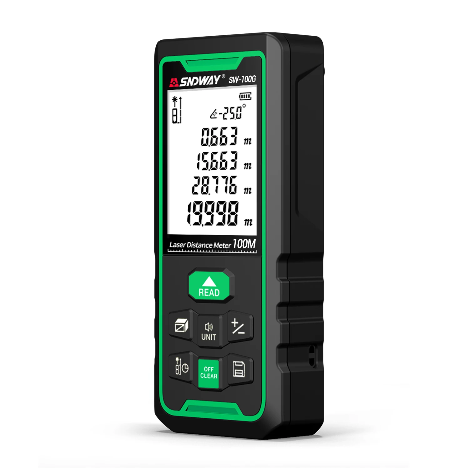 

SNDWAY SW-100G Laser Rangefinder Digital Distance Meter 100m 70m 50m Rangefinder Tape Measure Ruler Roulette Measurer Tool