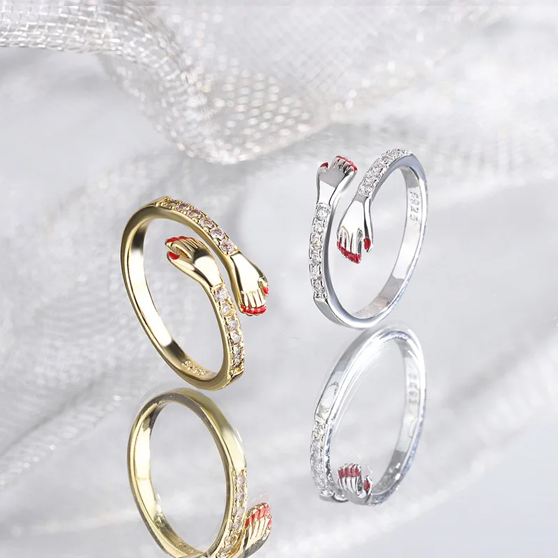 

925 Sterling Silver Zircon Hand Rings For Women Luxury Quality Fine Jewelry Accessories Gift Female Offers With Free Shipping