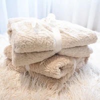 yaapeet double layer thickening blankets winter office nap blanket coral velvet gift blanket