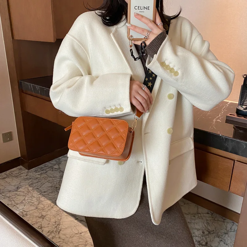 Сумки на плечо для женщин маленькие квадратные модные дамские мессенджеры