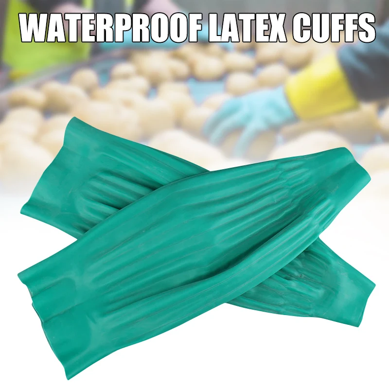 

1 Pair Waterproof Latex Arm Sleeves Covers Reusable Protective Oversleeves For Home Kitchen Cleaning 1 Pair Arm Sleeves Cleaning