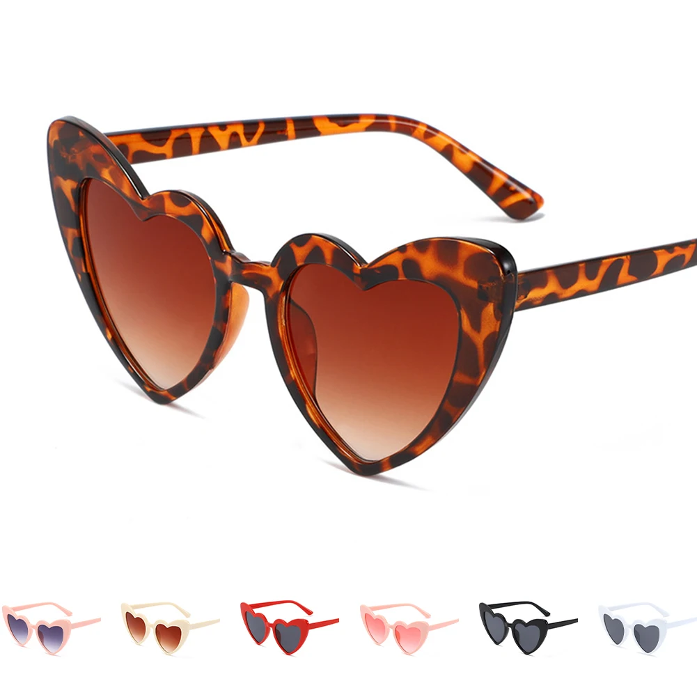 

Love Heart Cat Eye Sunglasses Women Vintage Gift Sexy Pink Red Heart Shape Sun Glasses For Women Uv400 Beach Sunshade Glasses