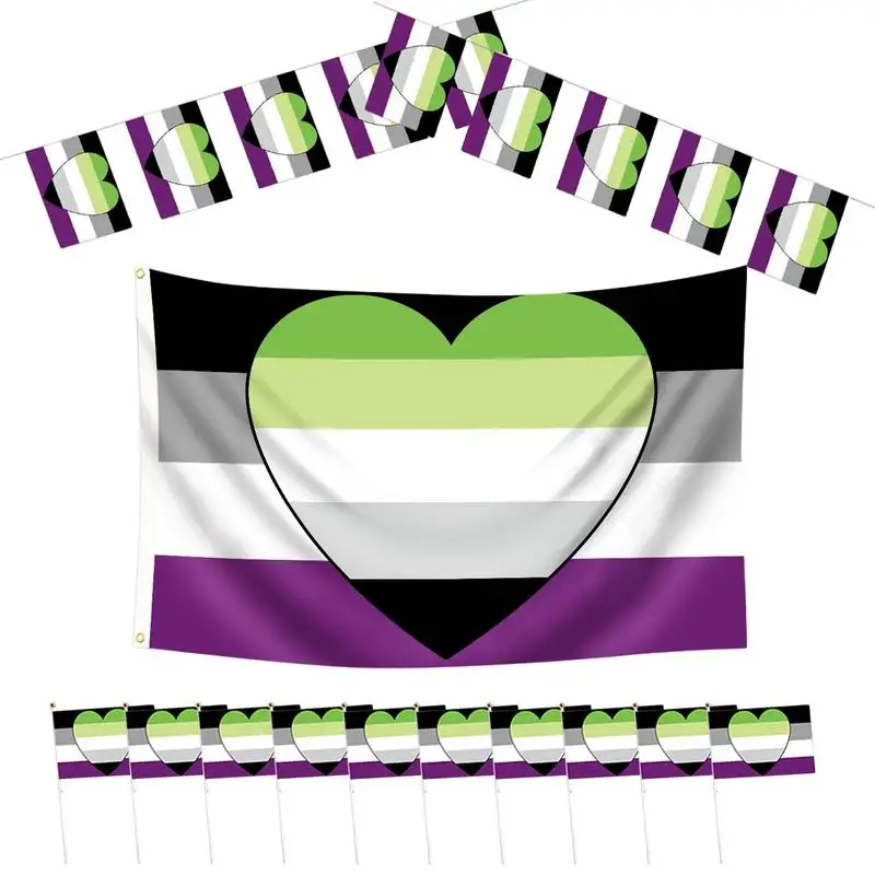 

Gay Pride Flag Pride Progress Flag Romantic Orientation Rainbow Flag INFP Spirit Good Anti-Fading Effect For Activities Camping