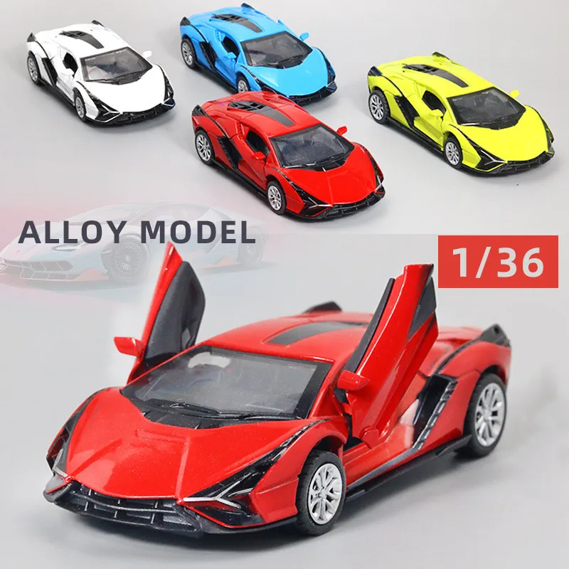 

Proportional Car Model Replica Series Toy Car Model Diecast Metal Back Wheel Drive Car Super Racing Ornaments For Children Gift