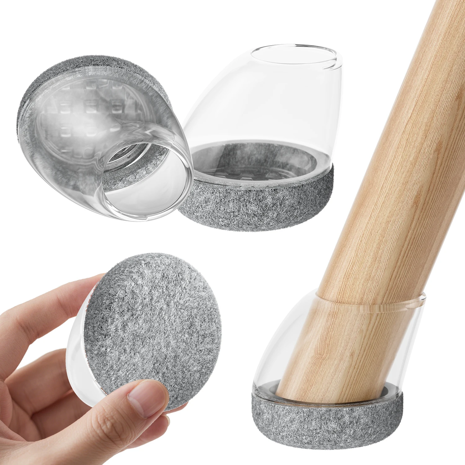 Силиконовые защитные чехлы для ножек стульев 16 шт.