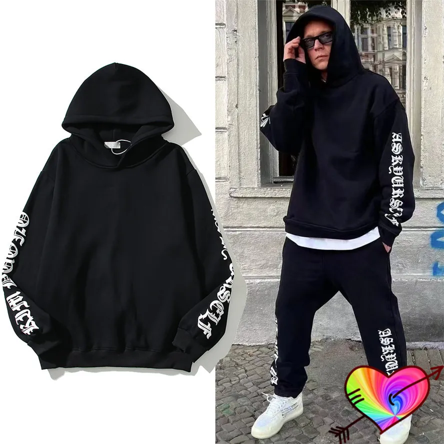 

Sleeve Sanskrit Logo Askyurself Hoodie 2022 Men Women Vintage Askyurself Gothic Hoodie High Street Hooded ASK Sweatshirts