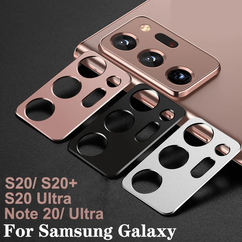 

Metal Ring Lens Protector for Samsung Galaxy Note 20 S20 Ultra S20+ Back Camera Lens Protection Case Cover Tempered Glass Film