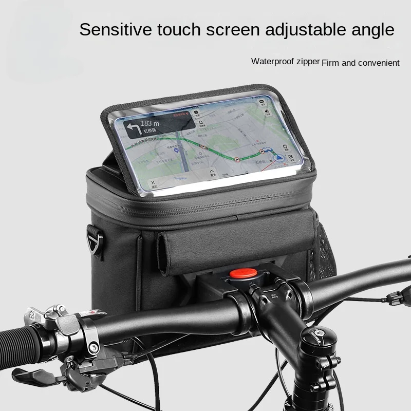 

New Car Bag Bicycle Front Beam Bag Multi functional Waterproof Touch Car Front Bag Large Capacity Bicycle Bag