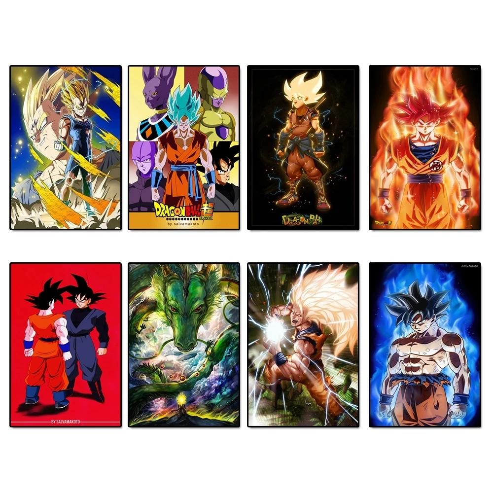 

Dragon BallWall StickerAnime PosterMonkey KingSuper Saiyan KakarotPiccoloCanvas Paintingkids Room Decoration Giftpictures