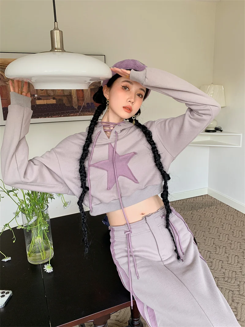 Женская Повседневная Толстовка с капюшоном в стиле ретро