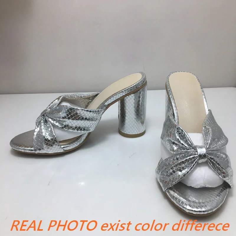 Женские туфли без задника с открытым носком на квадратном каблуке 8 5 см