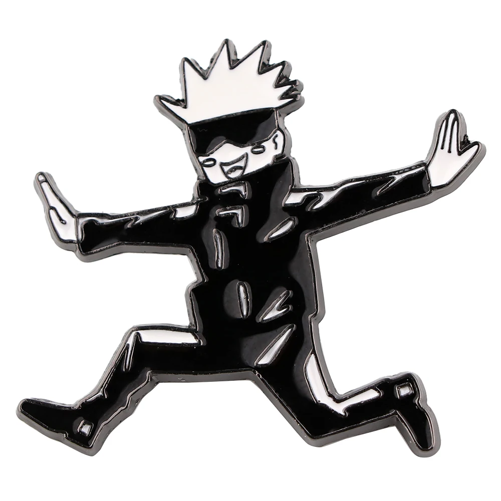 Милые эмалированные заколки DZ2432 в стиле аниме комиксов ююютсу кайсен Gojo Satoru для