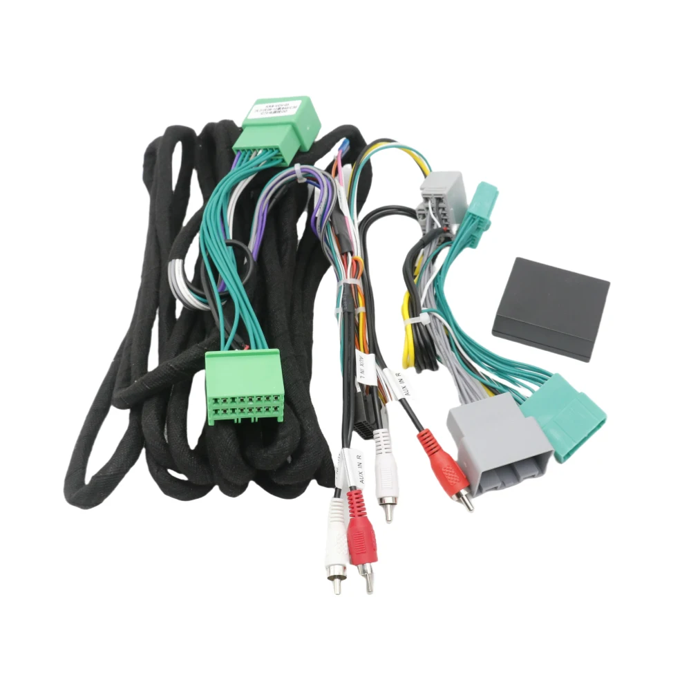 

16-контактный автомобильный стерео жгут проводов, кабель питания с декодером коробки Canbus OD-OLO-03 для Volvo S40 C30 C70 2006-2012