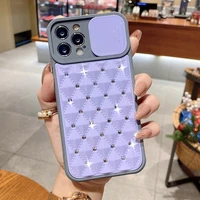 luxury glitter diamond case for iphone 13 pro max 11 12 mini xr x xs max 7 8 plus camera lens protection shockproof cover coque