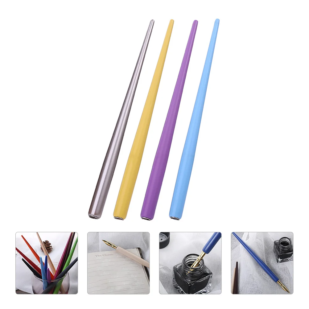 

Ручка с деревянным держателем, ручка с наконечником, деревянная ручка для каллиграфии, шариковая ручка с гравировкой и вывернутыми чернила...