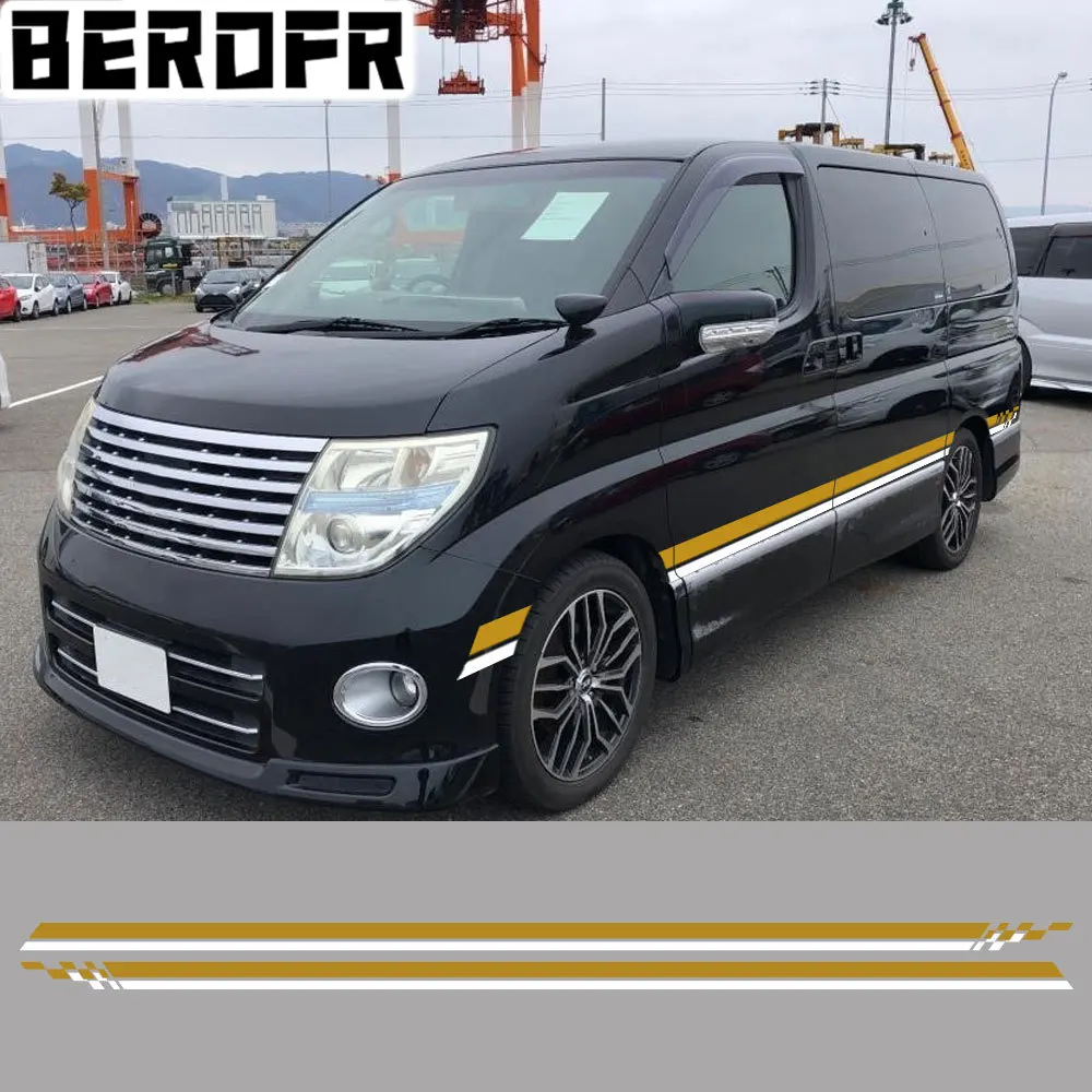 Автомобильные боковые наклейки для Nissan Elgrand E50 E51 E52 2 5 деталей аксессуары тюнинга