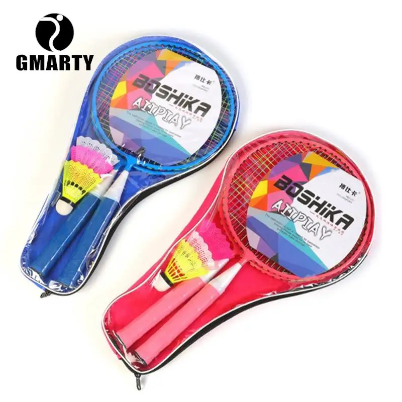 

1 Pair Children Tennis Badminton Rackets Ball Set Sports Family Game Toy Kids Badminton Rackets N66