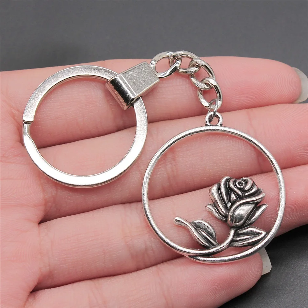 

Сувениры, подарок, мужской брелок, 2 цвета, 36x33 мм, брелок с подвеской в виде цветка, Прямая поставка