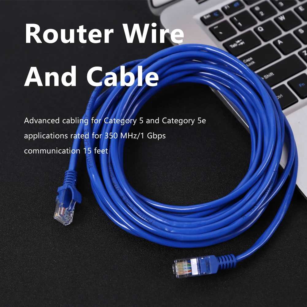 

10m Cat5 RJ45 Ethernet Cable High Speed 1Gbps Network LAN Patch Cord For Modem Router PC Computer Laptop Cat 5E Ethernet Cable