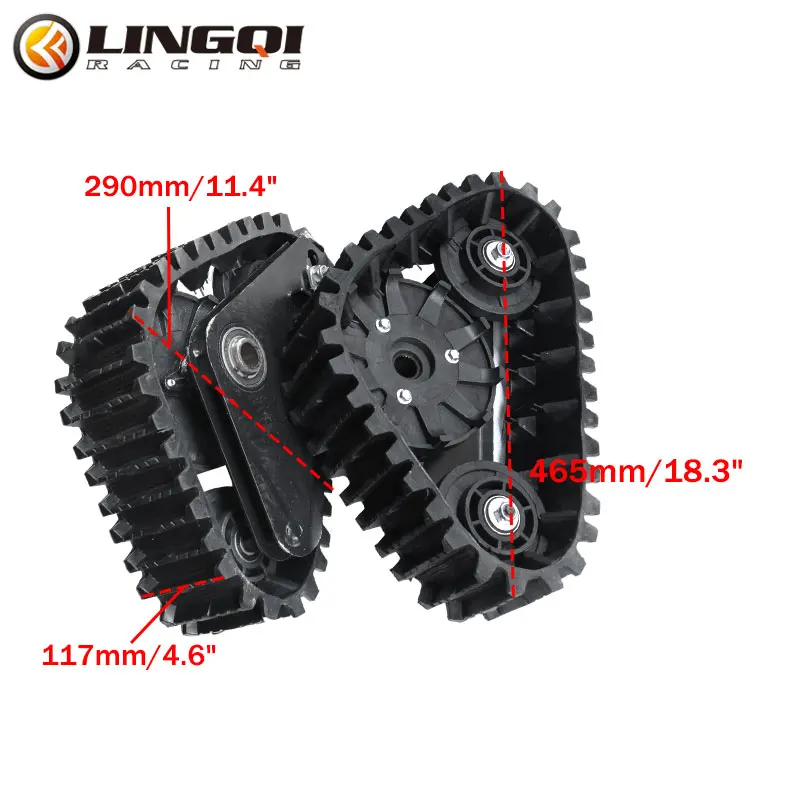 Комплект резиновых гусеничных колес для мотоцикла LING QI система езды по песку
