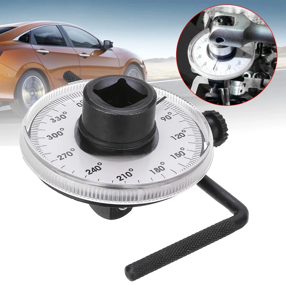 

Torque Angle Gauge Wrench Tool 360° Adjustable 1/2" Drive Torque Meter with Wrench High Hardness Car Measure Tool