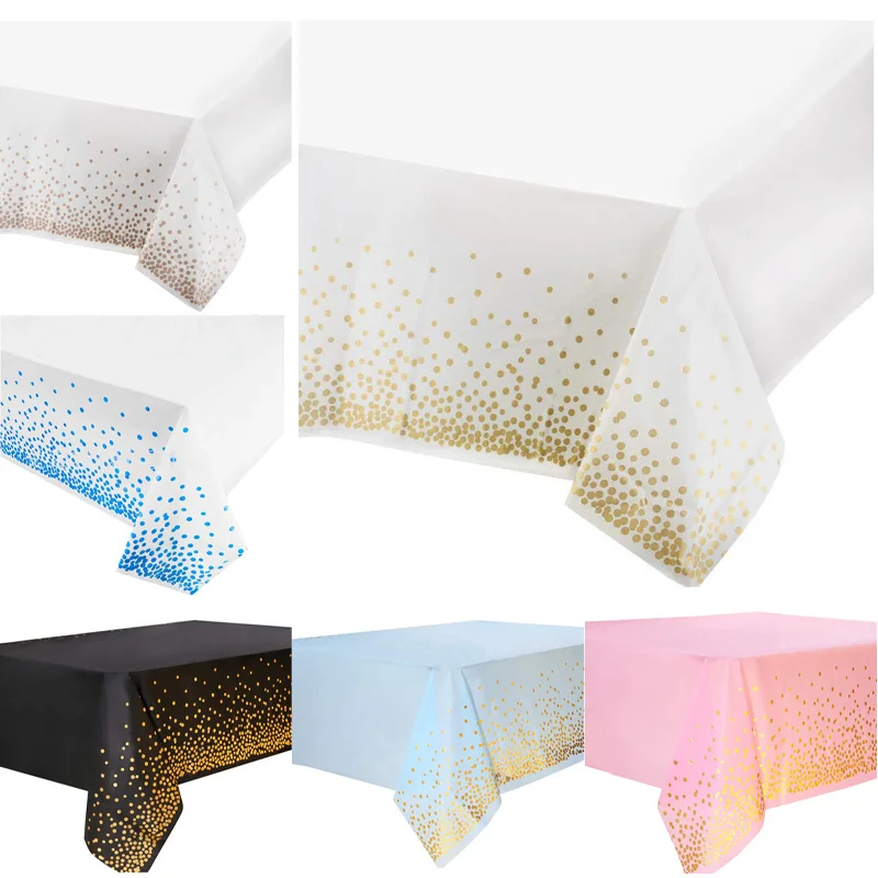 Набор одноразовой посуды из розового золота в полоску с принтом на день рождения