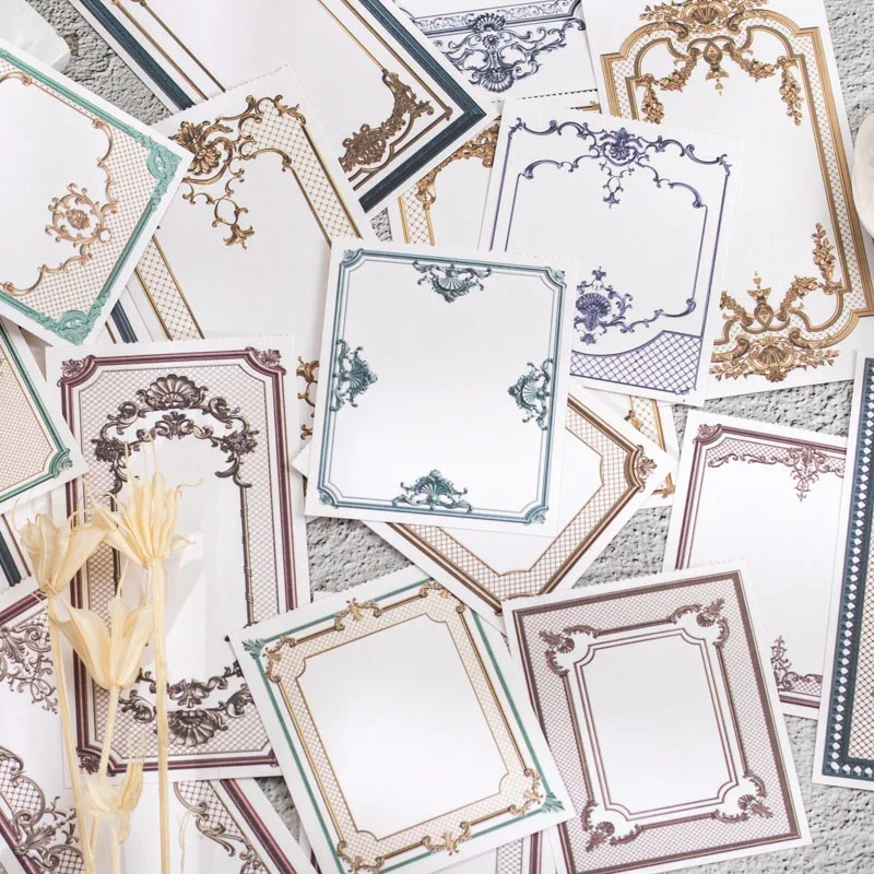 30 шт. Материал бумаги классическая художественная граница письмо сообщений