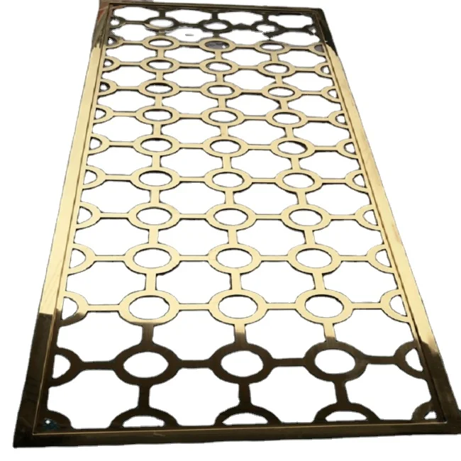 

SUS 304 201 stainless steel decorative laser cutting screen home decoration metal steel room dividers wall