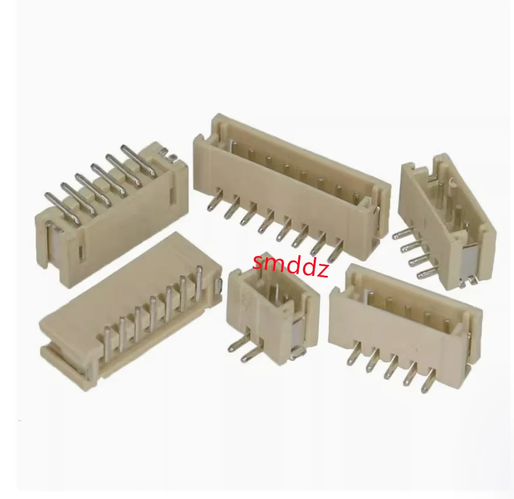 100 шт./стойкий разъем ZH1 5 мм с интервалом 1 2P/3P/4P/5P/6P/8P вертикальная патч-розетка