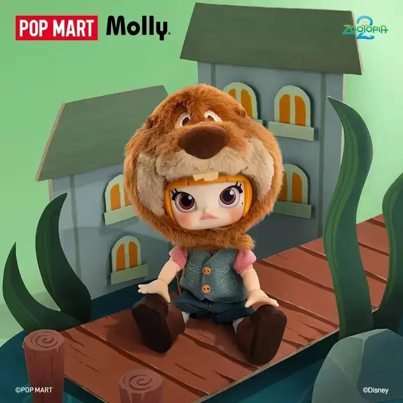 Фото POPMART MOLLY ZOOTOPIA 2 Серия, масштаб 1/12, милая аниме-фигурка, слепая коробка — коллекционные загадочные куклы-сюрпризы, подарок №5
