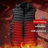 heated vest men women usb heated jacket heating vest thermal clothing hunting vest winter heating jacket black s 6xl