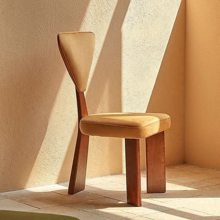 Винтажный американский стиль тканевый деревянный каркас стул для кафе ресторана