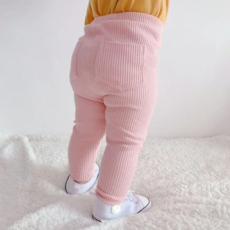 

Spring Autumn Clothes For Kids Toddler Girls Leggings Candy Color Kids Pants Rib Cotton Girls Trousers Baby Girls Leggings