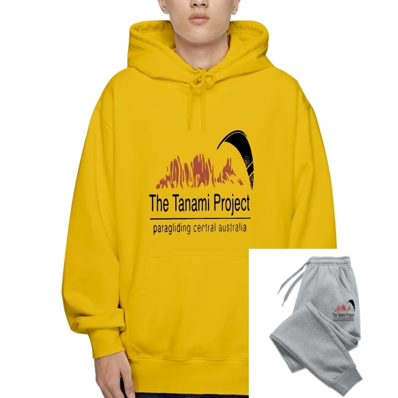 

Paragliding The Tanami Project Pullovers100% Cotton Paraglider T-Pullover Mens Drawstring-Sleeve SweaPullover Hoodies Drawstring
