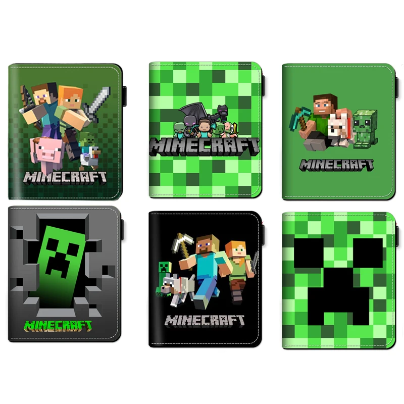 Кошелек Minecraft из искусственной кожи держатель для удостоверений личности