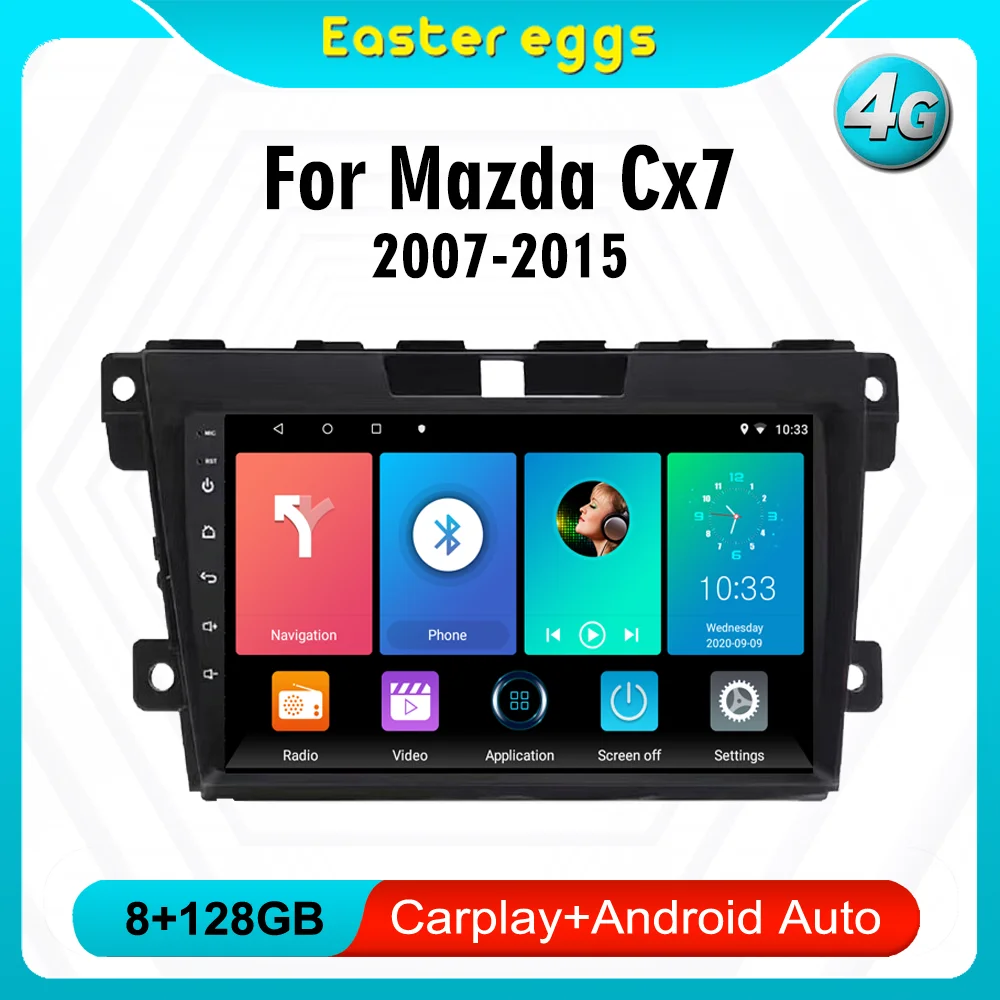 

Easteregs For Mazda Cx-7 cx7 cx 7 2008-2015 2 din Car Radio Stereo WIFI GPS Navigation Multimedia Player Head Unit With Frame