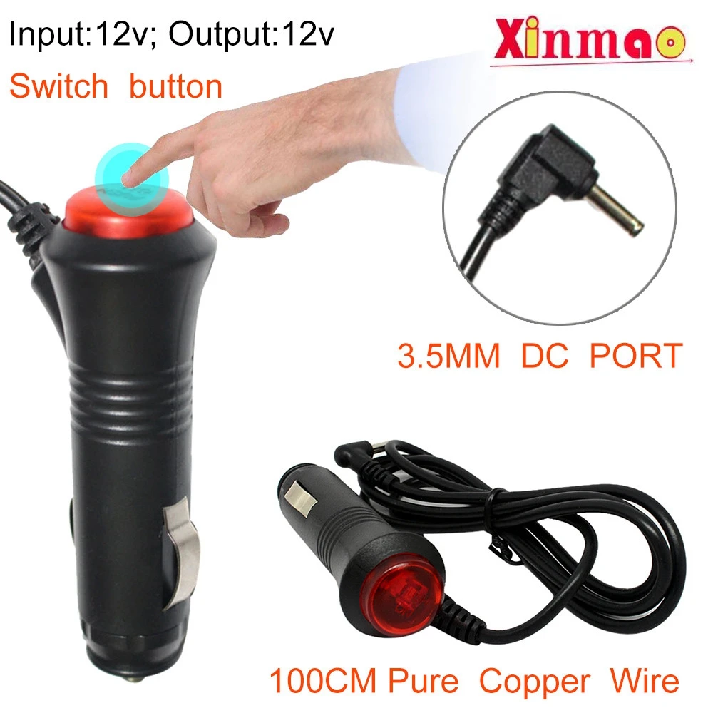 

1 шт., автомобильный шнур питания прикуривателя 12 В с переключателем, радар 3,5 мм, электронная собака, автомобильная зарядка, GPS, автомобильная зарядная вилка