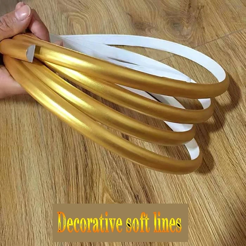 

1 м ПВХ самоклеящаяся штукатурка линия водонепроницаемая мягкая Настенная Наклейка для двери зеркальная рамка ТВ фон декор для потолка