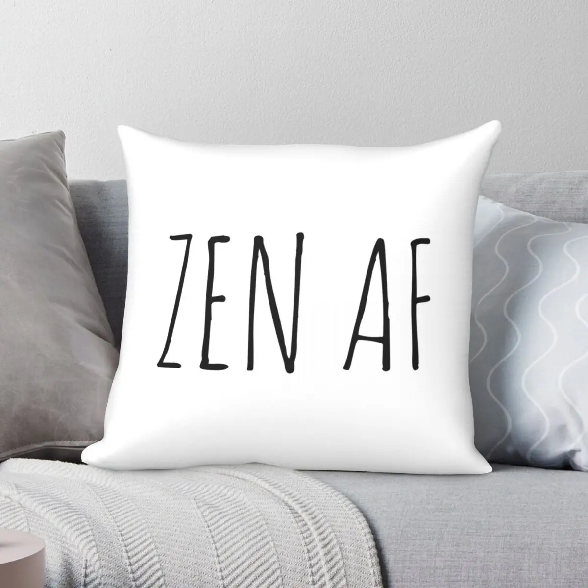 Чехол для Квадратной Подушки Zen AF полиэстеровый льняной бархатный чехол с