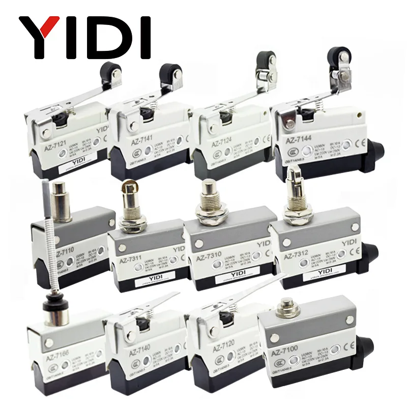 

10A 250VAC AZ-7312 AZ-7311 AZ-7121 AZ-7310 TZ-7141 Waterproof Microswitch Travel Limit Switch small horizontal roller lever