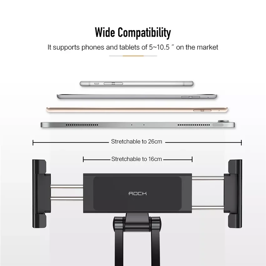 Регулируемый держатель для планшета и телефона для iPad 2 3 4 Air Mini Pro для iPhone вращающаяся на 360 градусов Настольная подставка для 5-10,5 дюймов