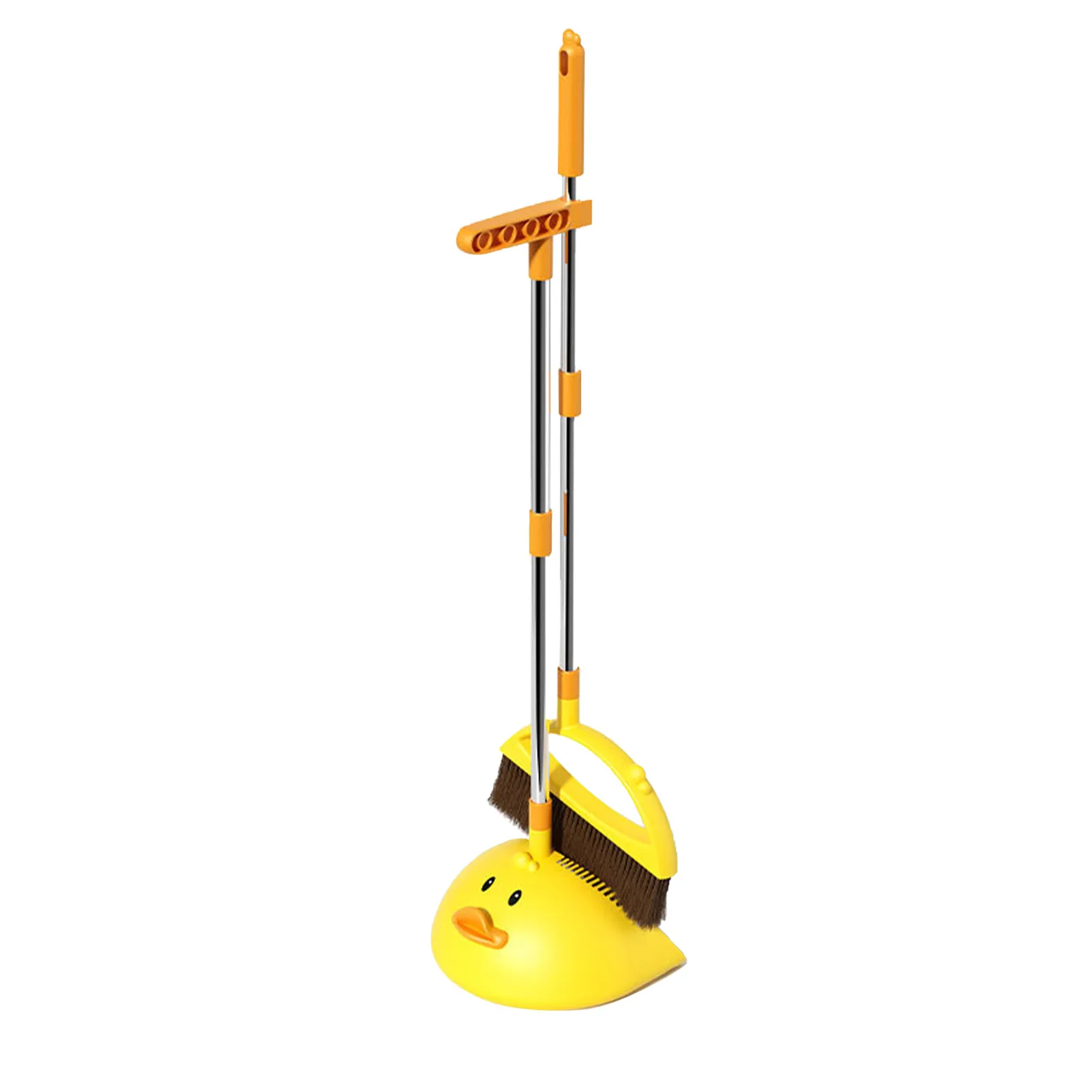

Duck Broom & Dustpan Set Long Handled Dustpan And Brush Household Dustpan Combo For Indoors For Home Kitchen Room Office Lobby