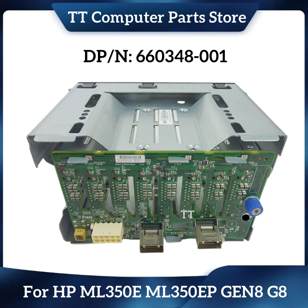 

Original for HP ML350E ML350EP GEN8 G8 Server Accessories 2.5 Inch 8x SFF Hard Drive Cage Wih Backplane 660348-001 638928-001