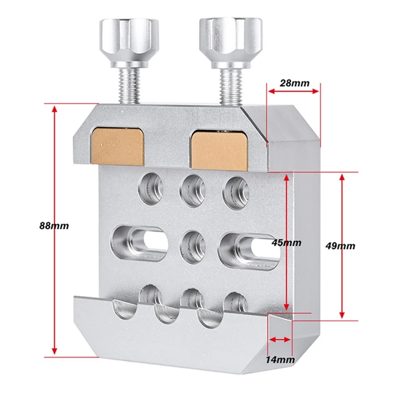 Платформа для крепления на седло ласточкин хвост с двойным зажимом