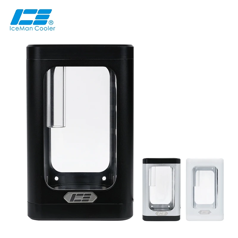 

IceManCooler RX7 120 Small Water Tank For Mini Computer Water Cooling,ARGB Light System,Support Sync MB,Glass,Black,White,Silver