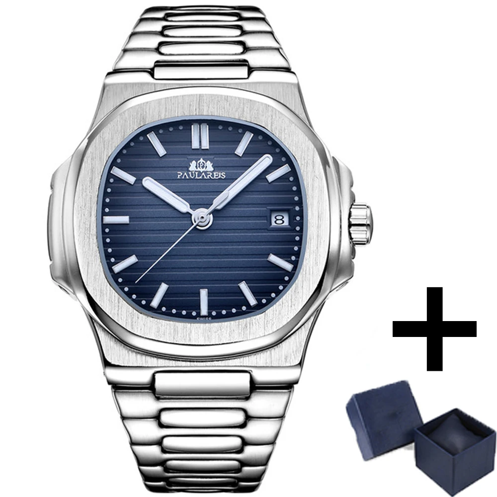 New Automatic Mens Watches Top Luxury Business Sport Mechanical Watch Fashion Stainless Steel AAA Clocks Dropshipping |